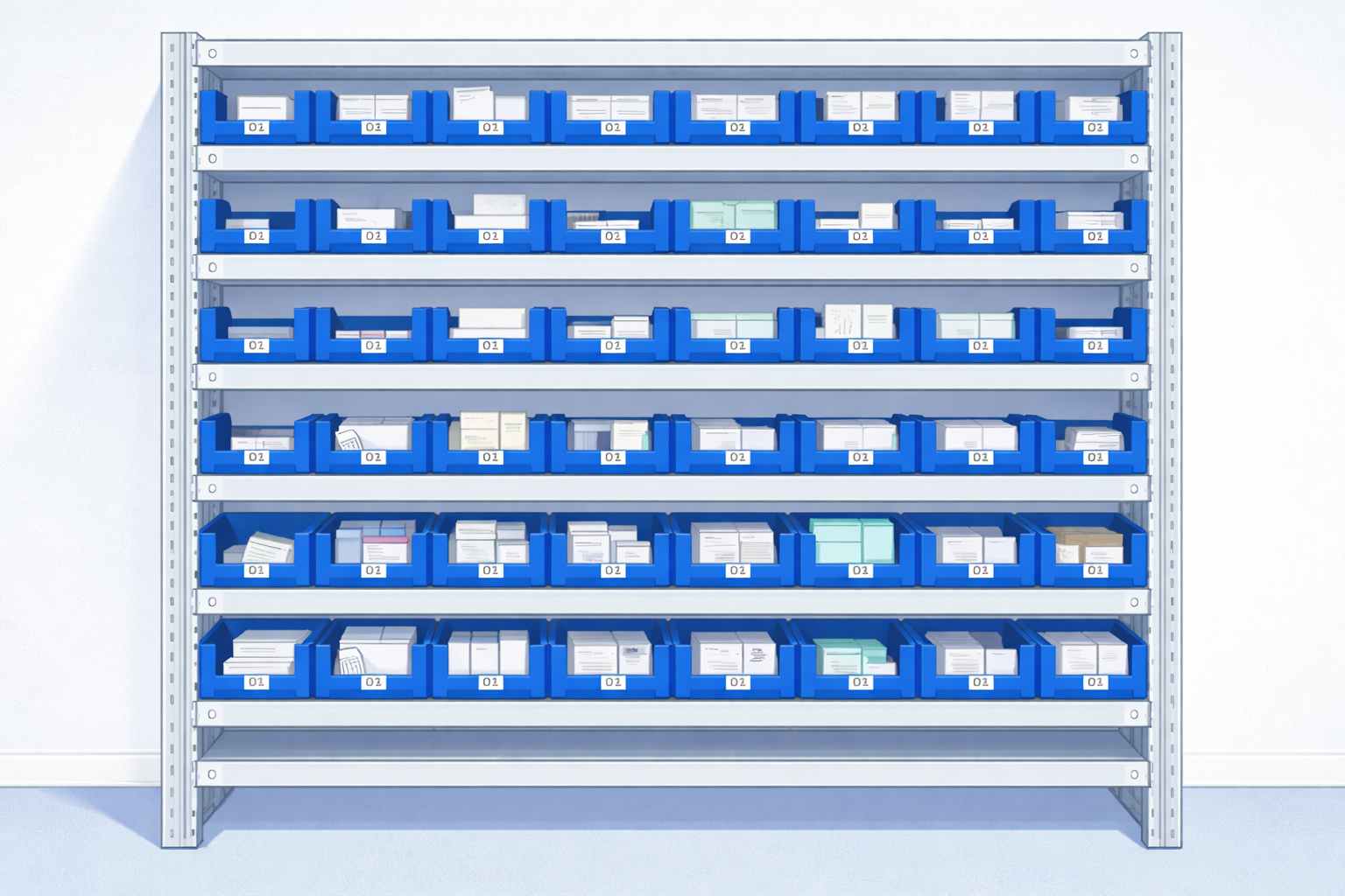 Raktár nézet mobilon